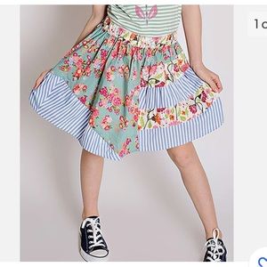 Matilda Jane 435 Badminton skirt boho floral stripe